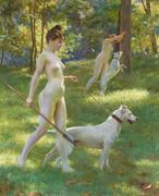 Nymphes Chasseresses,大约1898岁的Julius LeBlanc Stewart