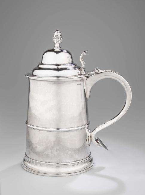 Tankard, Marked by Paul Revere, Jr. (1734-1818), Boston, Massachusetts, ca. 1795, silver, Museum Purchase, The Friends of Colonial Williamsburg Collections Fund, 2021-45 坦卡德,由小保罗·里维尔(1734-1818)标记,马萨诸塞州波士顿,约1795年,银器,博物馆购买,威廉斯堡殖民之友收藏基金,21-45年