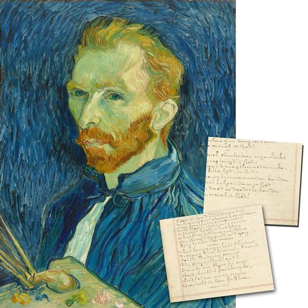 Paper fragment inscribed on both sides with about 115 full and partial words in the hand of Dutch artist Vincent Van Gogh, in English and in Dutch (estimate: $40,000-$50,000). 荷兰艺术家文森特·梵高(Vincent Van Gogh)用英语和荷兰语在纸的两面分别刻有约115个完整和部分文字(估价4万至5万美元)。