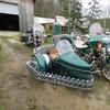 1976 Harley-Davidson FLH motorcycle with a sidecar that Mr.  Bearor dubbed “The Joker”.  Many hours and thousands of dollars went into this custom, one-of-a-kind motorcycle.