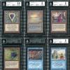1993年的早期《Magic: The Gathering》纸牌，包括完整的Alpha套装，以及许多bgs分级的例子，以一件物品的形式出售(42350美元)。