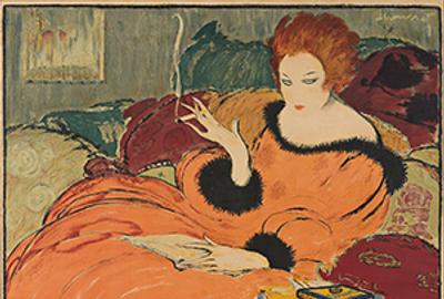 Charles Loupot, Les Cigarettes, Mekka, 1919.  Estimate $15,000 to $20,000.