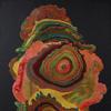 Shozo Shimamoto，Untitled  -  Whirlpool，1965，帆布上的石油，Rachofsky收藏和达拉斯艺术博物馆通过两x两个用于艾滋病和艺术基金，2012.1.3，©Shozo Shimamoto协会。那不勒斯