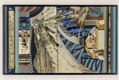 Brenda Kingery，《祖父的旅程》，1990年，布面丙烯，51 x 31英寸。