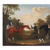 James Seymour(英国，1702-1752)，题名为Hare Coursing，签名右下，日期为1737年。