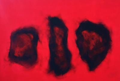 克利夫·格雷，《内在》，布面丙烯，54 x 73, 1995
