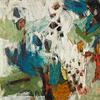 第44号拍品:黑尔·伍德拉夫，嘉年华，布面油画，大约1958年。以66.5万美元成交，创下伍德拉夫抽象画的纪录。