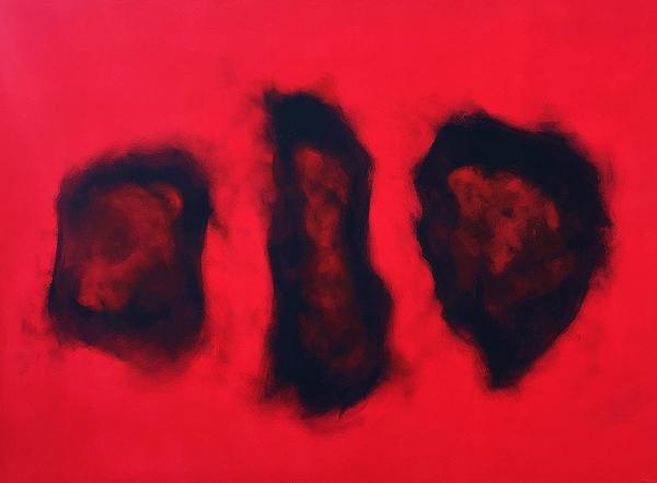 克利夫·格雷，《内在》，布面丙烯，54 x 73, 1995