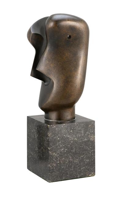 “分裂的头”，亨利·斯宾塞·摩尔的铜像