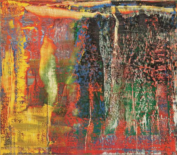格哈德·里希特，《抽象画报》(940-7)，2015，布面油画，140x160厘米，估价:HK$ 7500 - 95,000,000