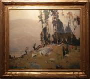 昌西·福斯特·赖德(1868 - 1949):迦南碗-布面油画，24.5 x 29.5英寸/左下签名