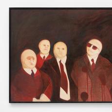 Katie van Scherpenberg b. 1940 The Executives, 1976在反向Tempera和布面油画上签名和日期98 x 143.5厘米38 5/8 x 56 1/2英寸