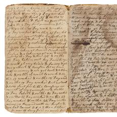 1776-1771年，一名康涅狄格州官员被囚禁在臭名昭著的曼哈顿糖厂的日记。估计12 000至18 000美元。