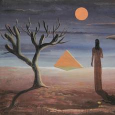 格特鲁德·阿伯克龙比，“金字塔和月亮”，布面油画，签名L/L，日期1946,10 1/4“x 12 1/2”。