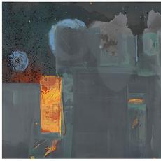 Helen Frankenthaler，Janus，1990. Canvas的丙烯酸，57 x 94 3/4英寸（144.8 x 240.7 cm）。Helen Frankenthaler基金会，纽约©2021 Helen Frankenthaler Foundation，Inc。/艺术家权利社会（ARS），纽约